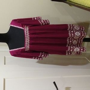 Entro dress, wine color size L